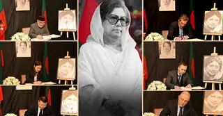 খালেদা জিয়ার মৃত্যুতে শোক বইয়ে ২৮ কূটনীতিকের স্বাক্ষর